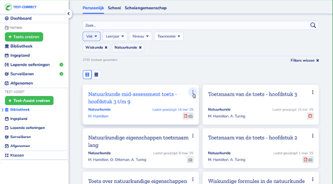 Test-Assist dasgboard