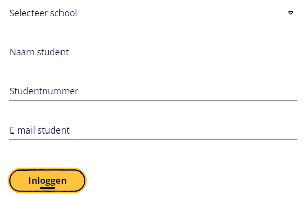 Velden bij inloggen in https://woordhelder.nl/school